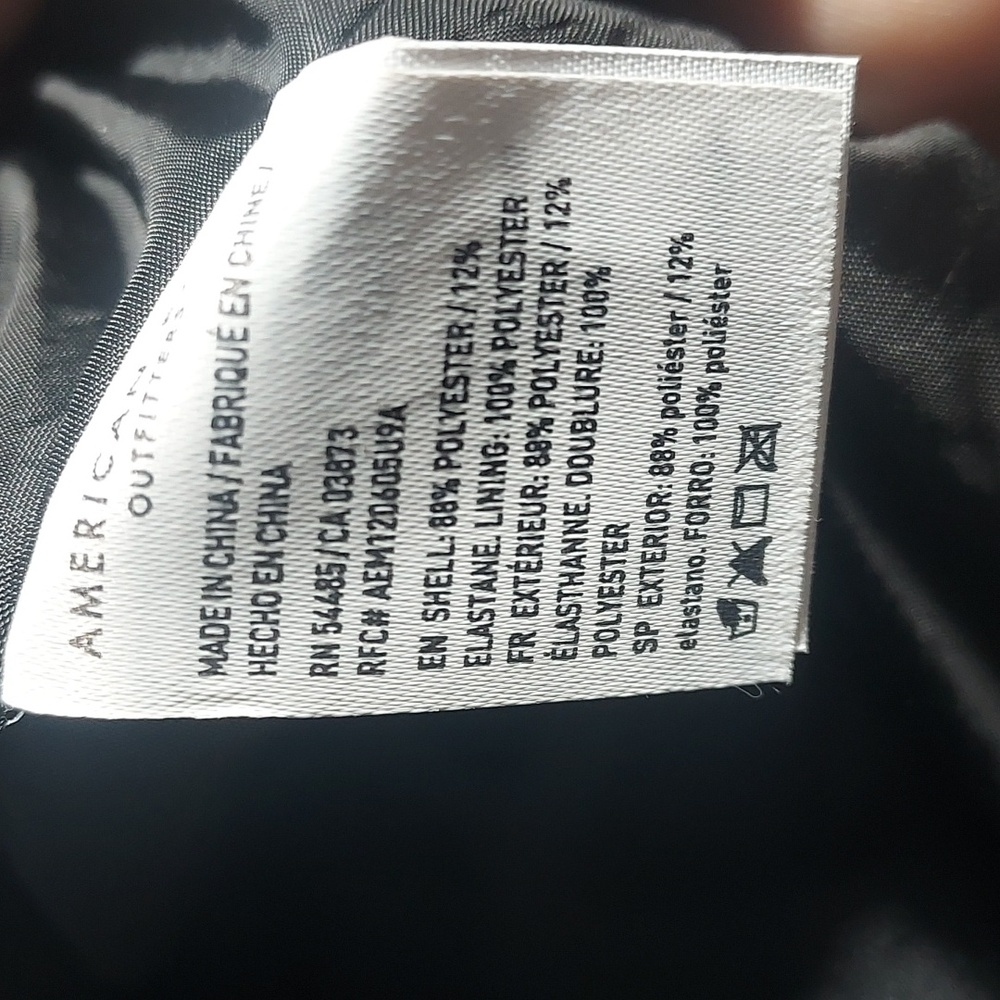 American Eagle faux leather fringe jacket women's size‎ medium - Picture 7 of 8